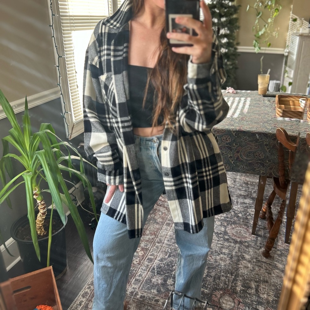 Black and White Plaid flannel
